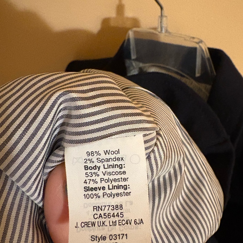 LAST CHANCE | J. Crew Navy Schoolboy Wool Two-Button Blazer - Picture 6 of 6